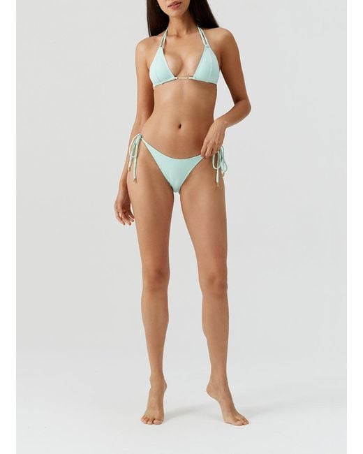 Melissa Odabash Blue Girona Mint Bikini Top