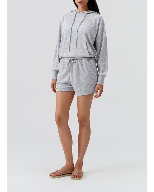 Melissa Odabash Gray Laura Shorts