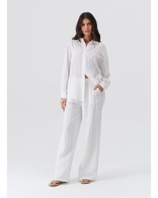 Melissa Odabash White Ziggy Shirt