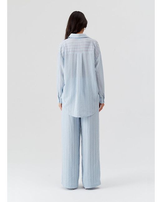 Melissa Odabash Blue Ziggy Pale Shirt