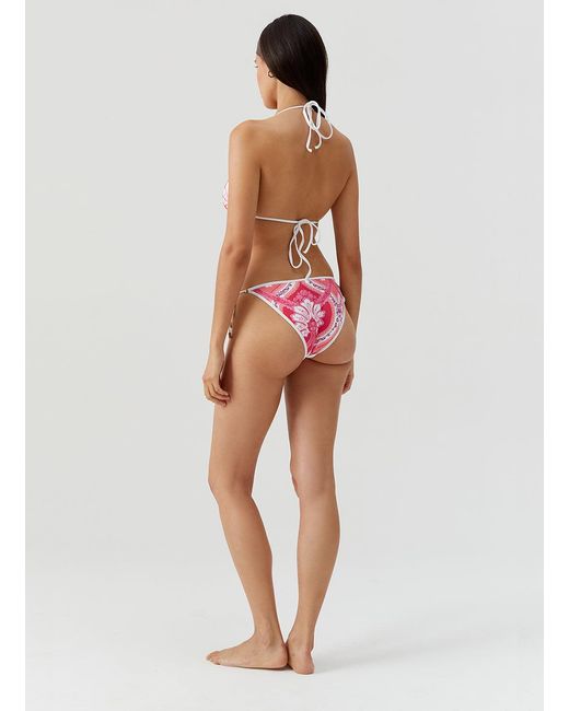 Melissa Odabash Pink Malta Ornate Bikini Top