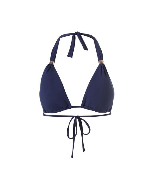Melissa Odabash Blue Grenada Bikini Top