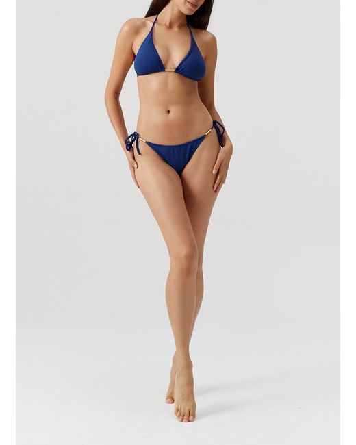 Melissa Odabash Blue Tasmania Marine Bikini Bottom