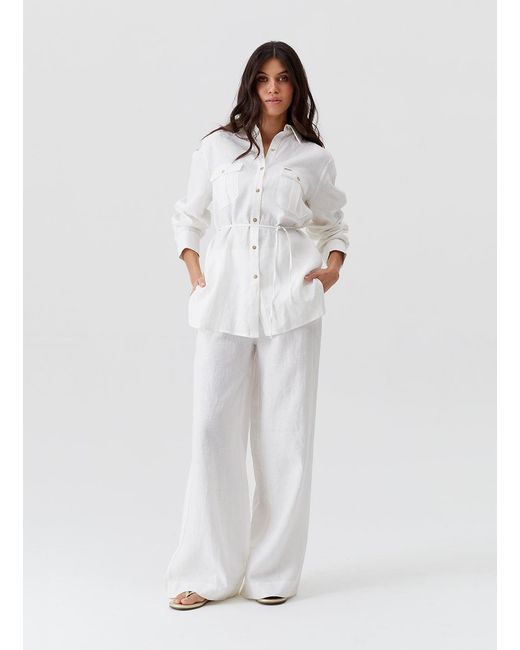 Melissa Odabash White Ariel Shirt