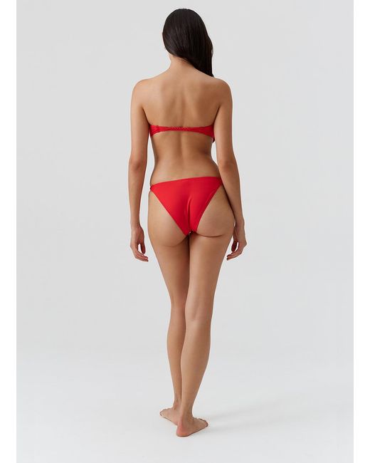 Odabash UK Red Memphis Bikini Bottom