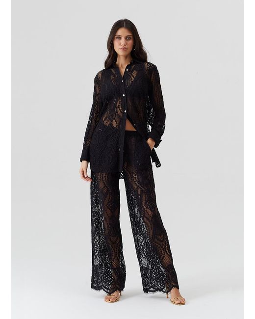 Melissa Odabash Black Aliyah Shirt