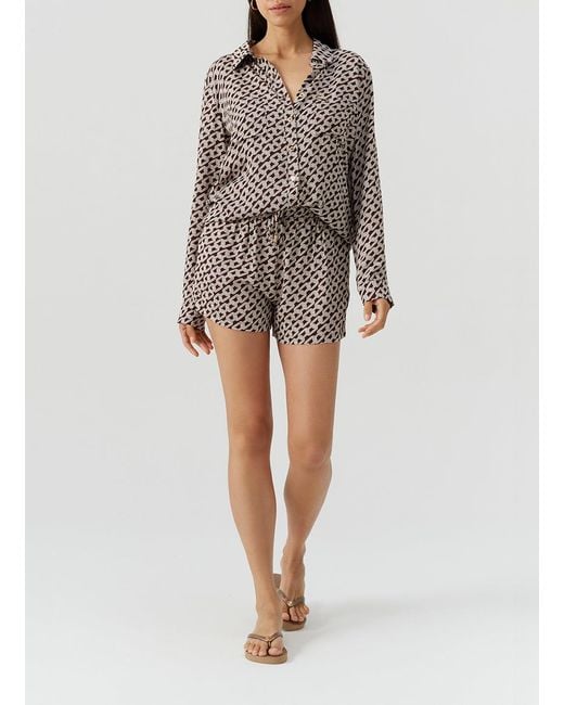 Melissa Odabash White Annie Chain Shorts
