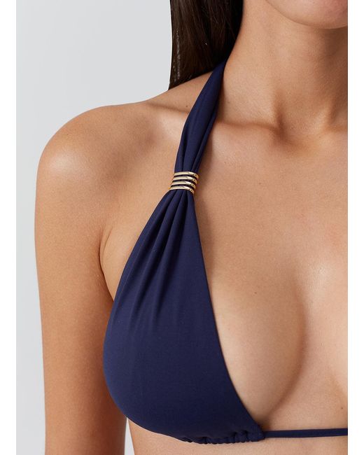 Melissa Odabash Blue Grenada Bikini Top