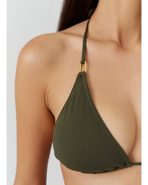 Melissa Odabash Green Exclusive Cancun Bikini Top