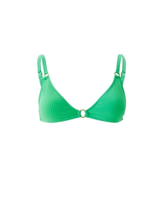 Melissa Odabash Green Montenegro Ribbed Bikini Top