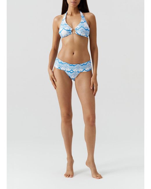 Melissa Odabash Blue Brussels Florian Bikini Top