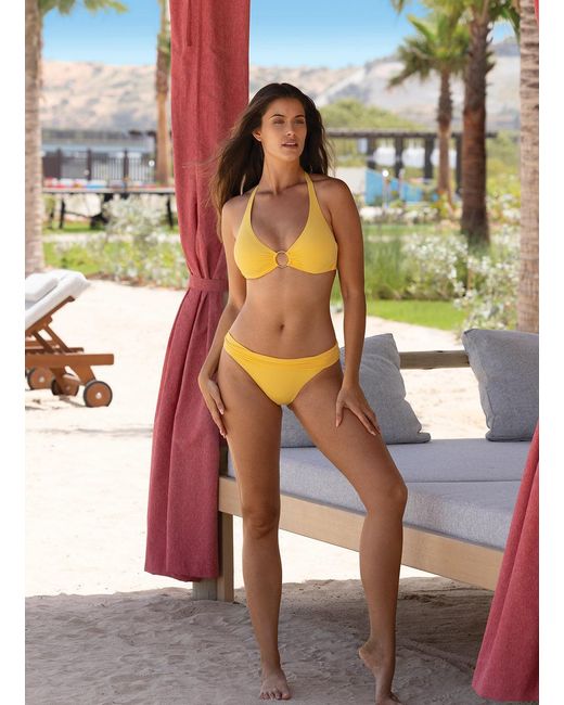 Melissa Odabash Metallic Brussels Sunflower Bikini Top