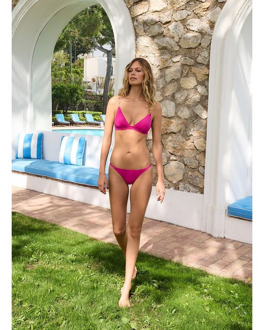 Melissa Odabash Pink Mexico Raspberry Bikini Top