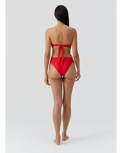 Melissa Odabash Red Barcelona Bikini Bottom