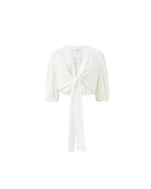 Melissa Odabash White Noa Top
