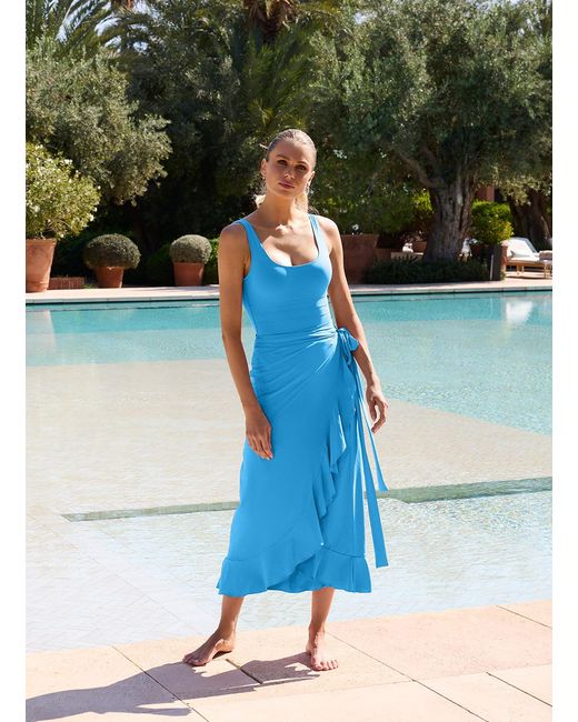 Melissa Odabash Blue Cassidy Ocean Skirt