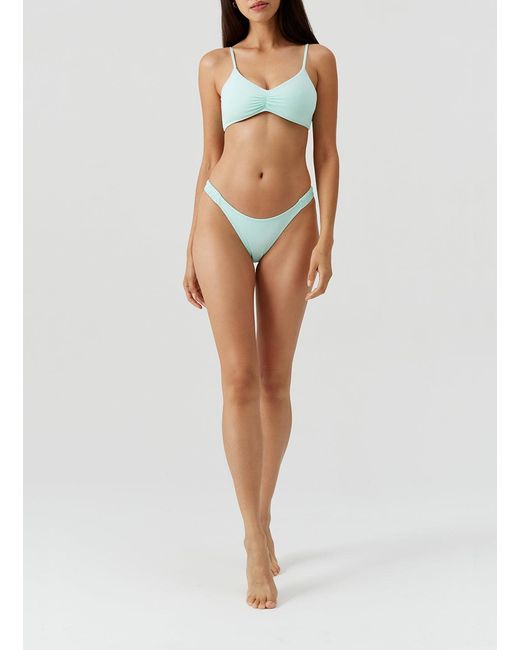 Melissa Odabash Blue Nashville Mint Bikini Top