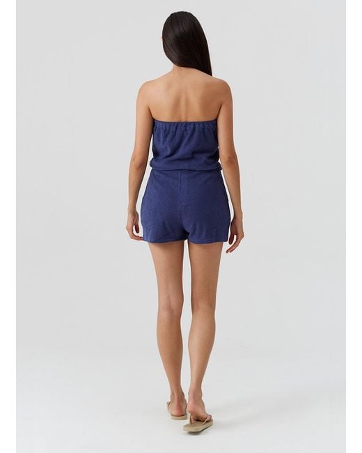 Melissa Odabash Blue Exclusive Venus Playsuit