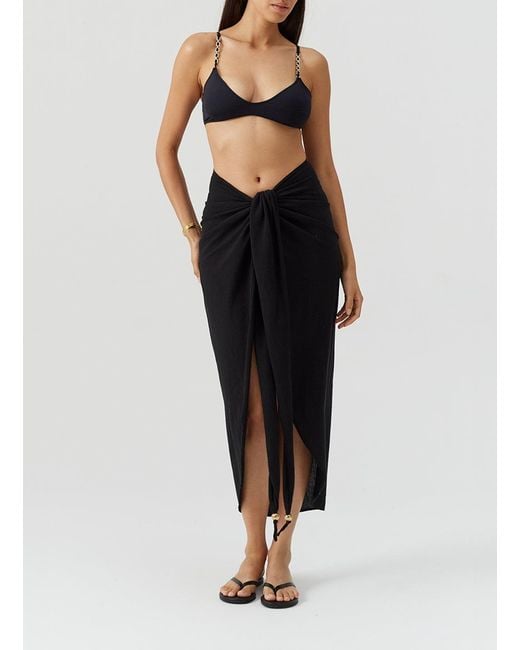 Melissa Odabash Black Winnie Skirt