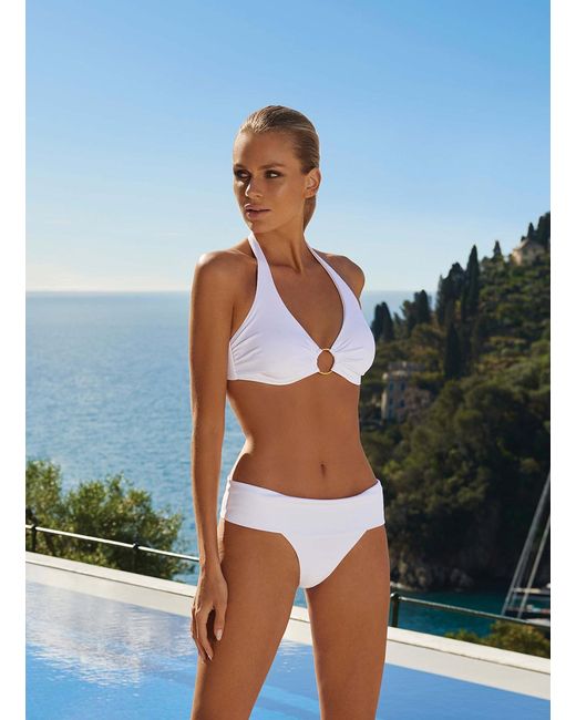 Melissa Odabash White Brussels Bikini Bottom