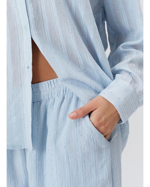 Melissa Odabash Blue Ziggy Pale Shirt