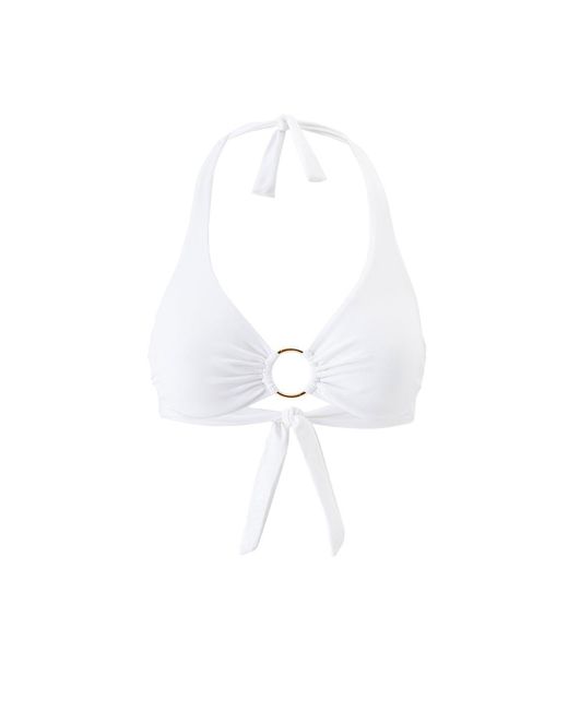 Melissa Odabash White Brussels Bikini Top