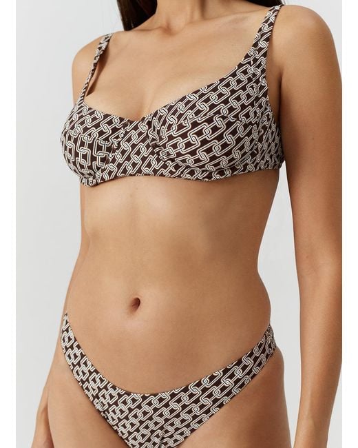 Melissa Odabash Metallic Exclusive Noto Chain Bikini Top