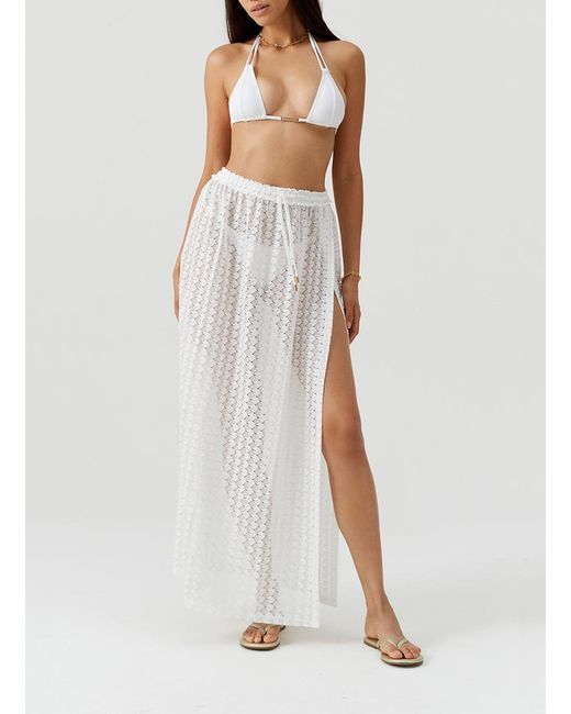 Melissa Odabash White Mendi Skirt