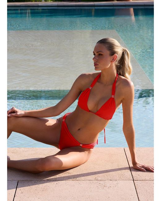 Melissa Odabash Red Grenada Bikini Bottom