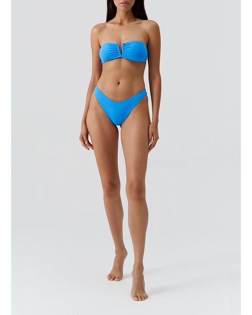 Melissa Odabash Blue Exclusive Noto Ocean Bikini Bottom