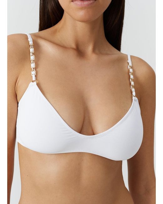 Melissa Odabash White Lima Bikini Top