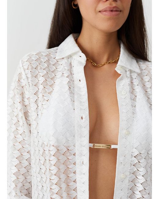 Melissa Odabash White Daria Shirt