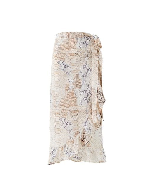 Melissa Odabash White Danni Lizard Skirt