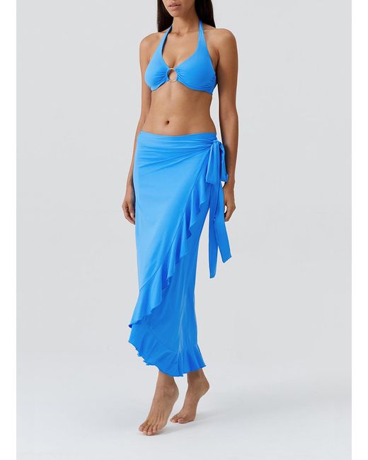 Melissa Odabash Blue Cassidy Ocean Skirt