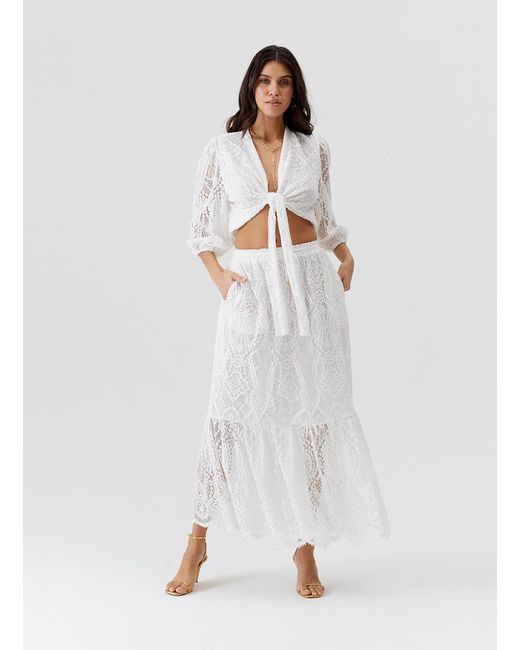 Melissa Odabash White Zia Skirt