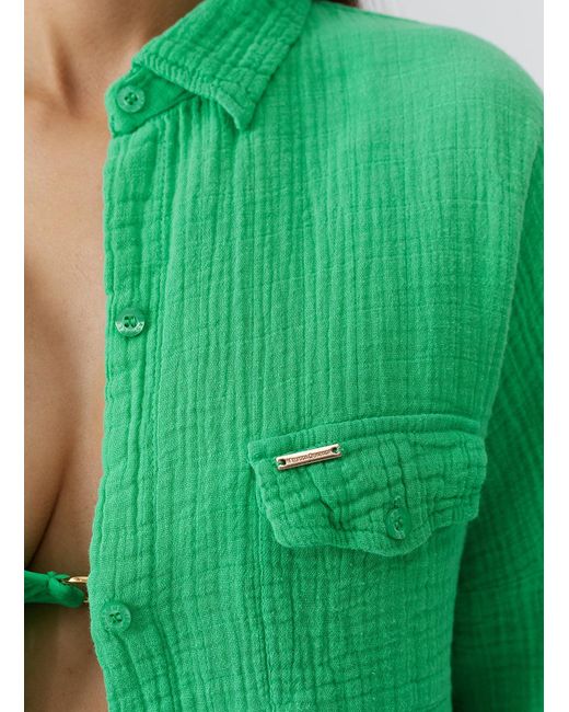 Melissa Odabash Green Elena Top