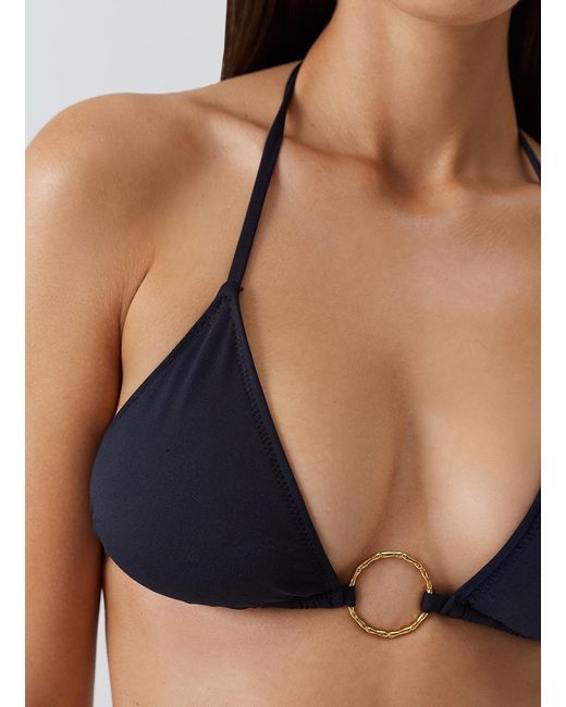 Melissa Odabash Blue Miami Bikini Top