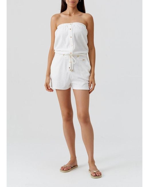 Melissa Odabash White Venus Playsuit
