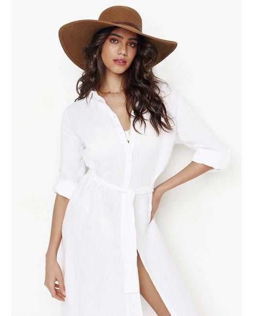 Melissa Odabash Brown Jemima Dark Hat