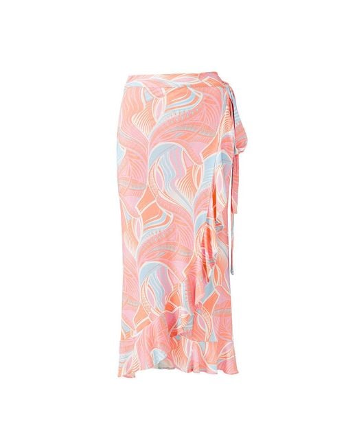 Melissa Odabash Pink Danni Cosmic Skirt