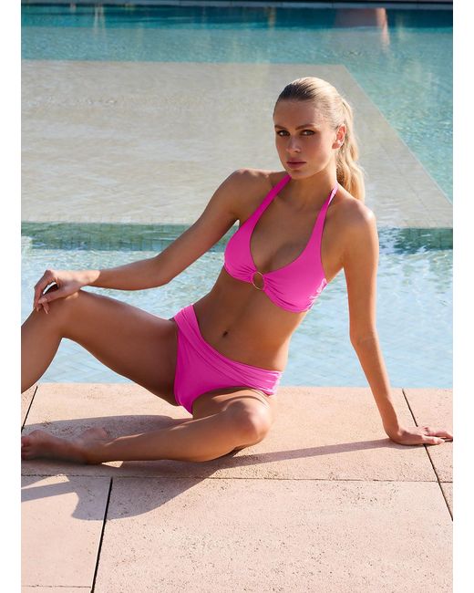 Melissa Odabash Pink Brussels Watermelon Bikini Top