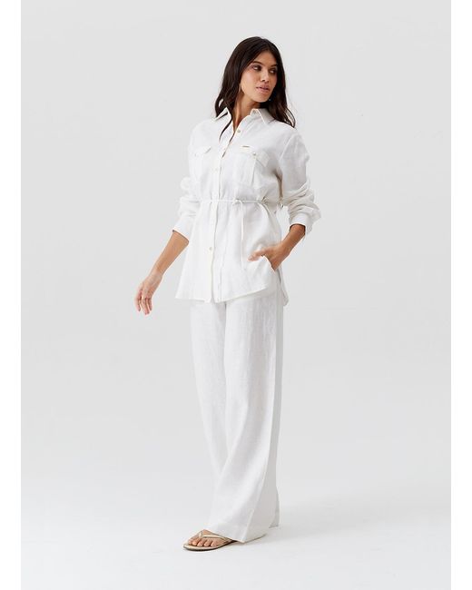 Melissa Odabash White Ariel Shirt