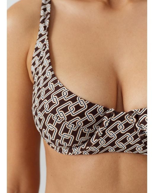 Melissa Odabash Metallic Exclusive Noto Chain Bikini Top