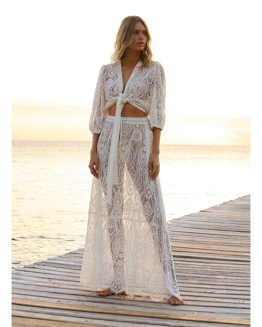 Melissa Odabash White Noa Top