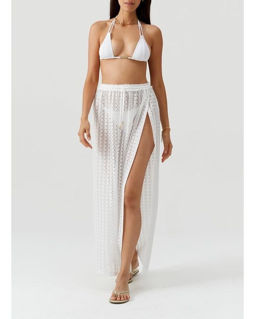 Melissa Odabash White Mendi Skirt