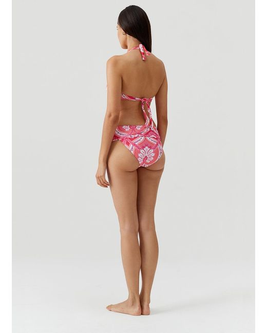 Melissa Odabash Pink Brussels Ornate Bikini Bottom