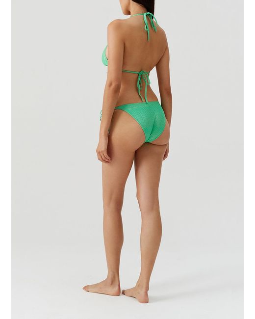 Melissa Odabash Green Key West Zigzag Bikini Top