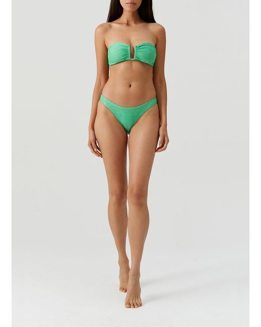 Melissa Odabash Green Prague Zigzag Bikini Top