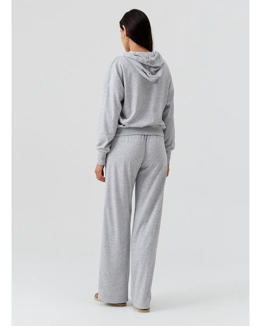 Melissa Odabash Gray Nora Hoodie