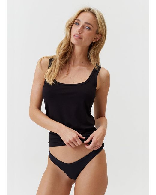 Melissa Odabash Black Exclusive Camille Tank